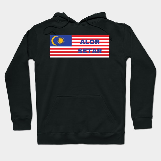 Alor Setar City in Malaysian Flag Hoodie by aybe7elf